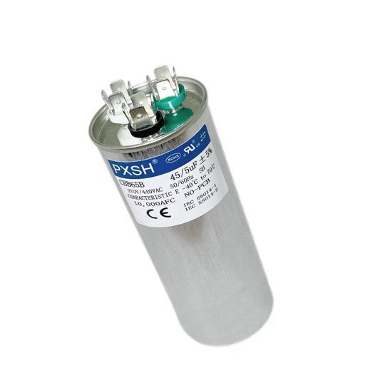 Ac Capacitor 45/5 uF 370 or 440 VAC Dual Run Capacitor AC 45+5 MFD
