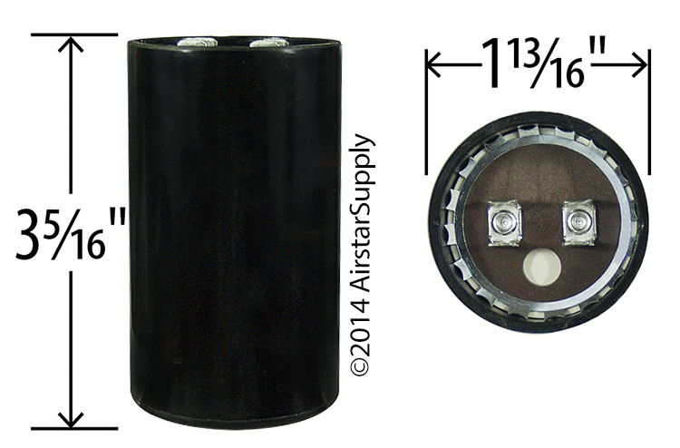 43 – 52 uF x 330 VAC BMI # 092A043B330BD4A Motor Start Capacitor USA