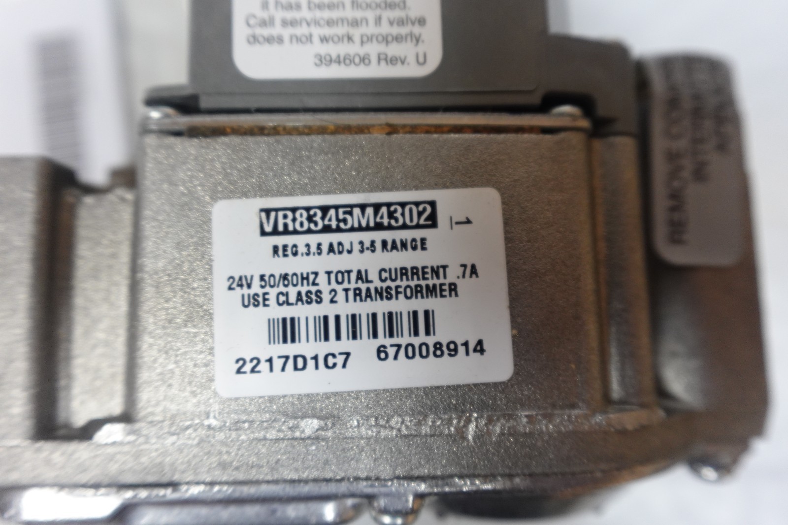Resideo VR8345M4302 Furnace Gas Valve VR8345M 24V Volt