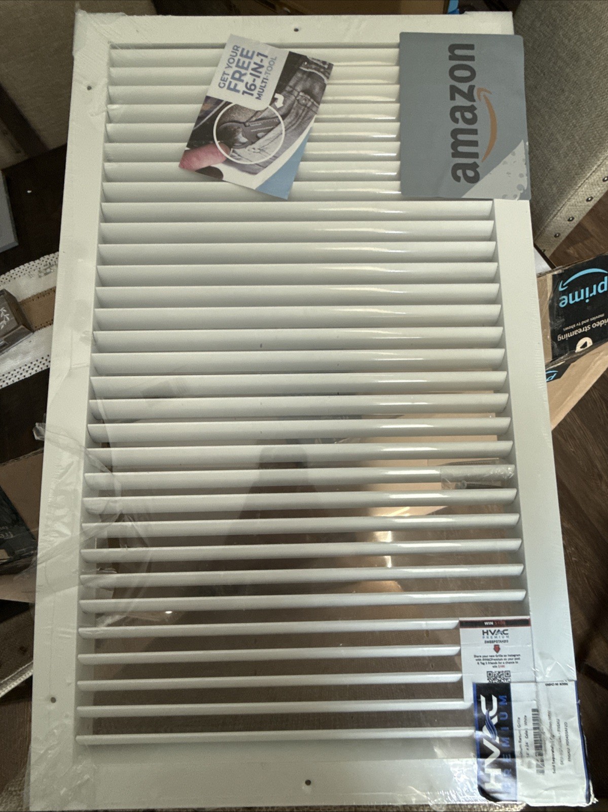 HVAC Premium 14”x24” Aluminum Return Grille White