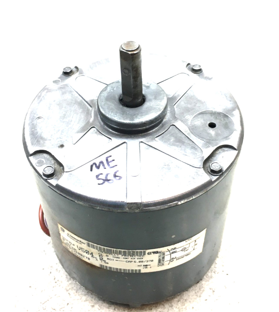 GE 5KCP39JFV504S Condenser Motor B13400-270 1/4HP 230V 830RPM used #ME566