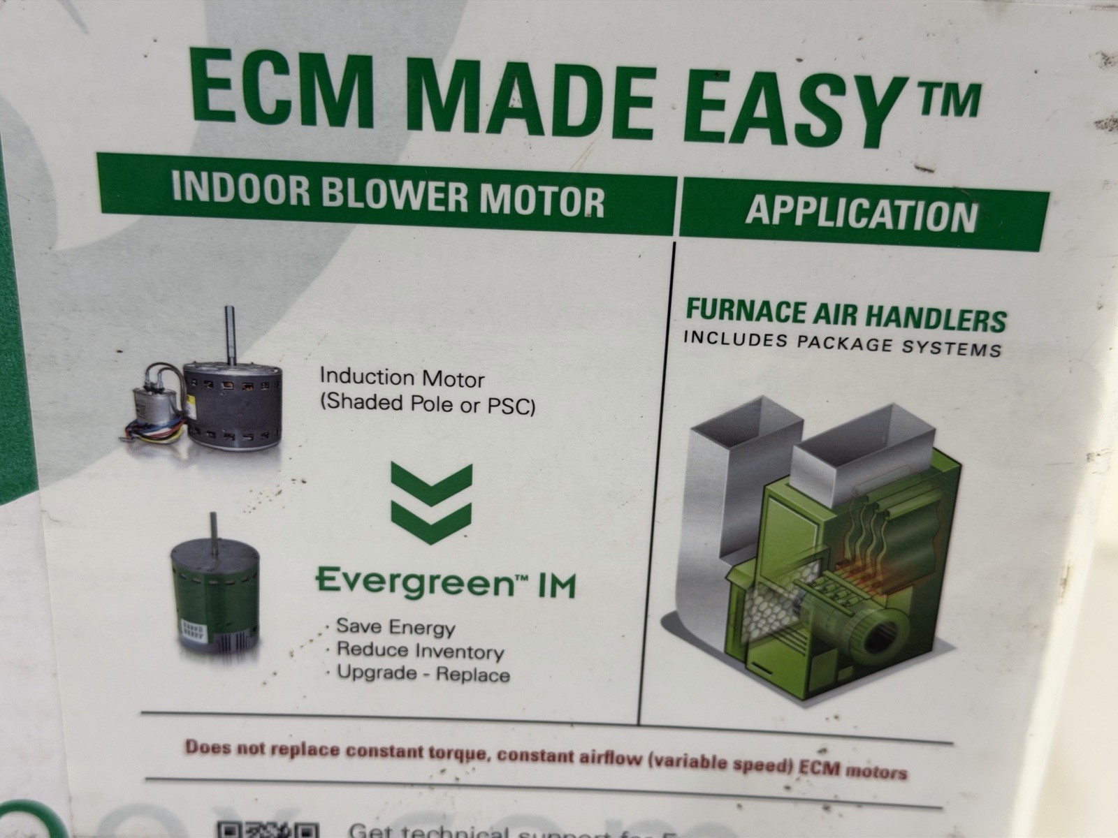 GENTEQ EVERGREEN 6010 Replacement Blower Motor 1 1/2 HP, 115/230V NEW