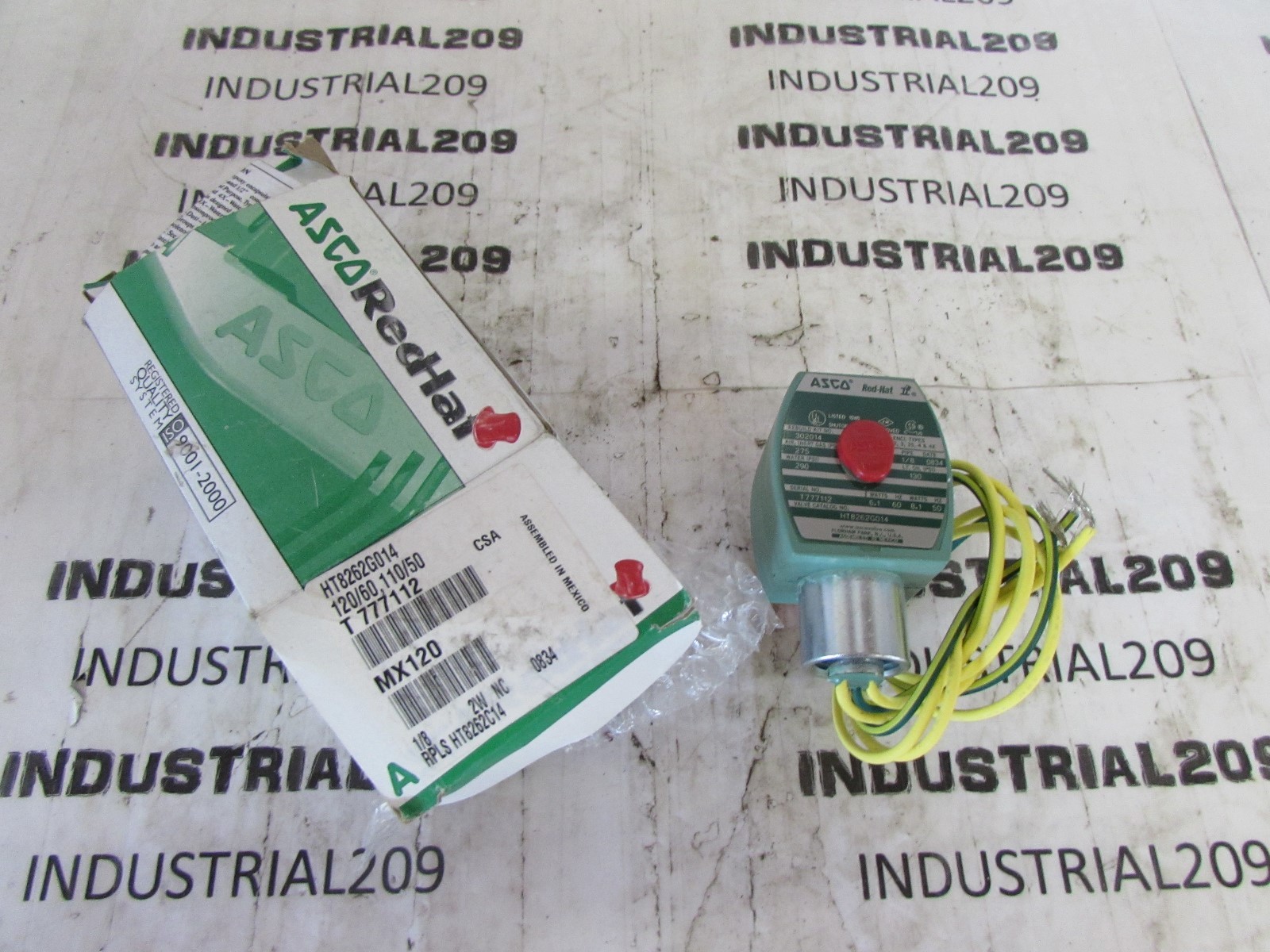 ASCO SOLENOID VALVE HT862G014 1/8” 110 VAC NEW