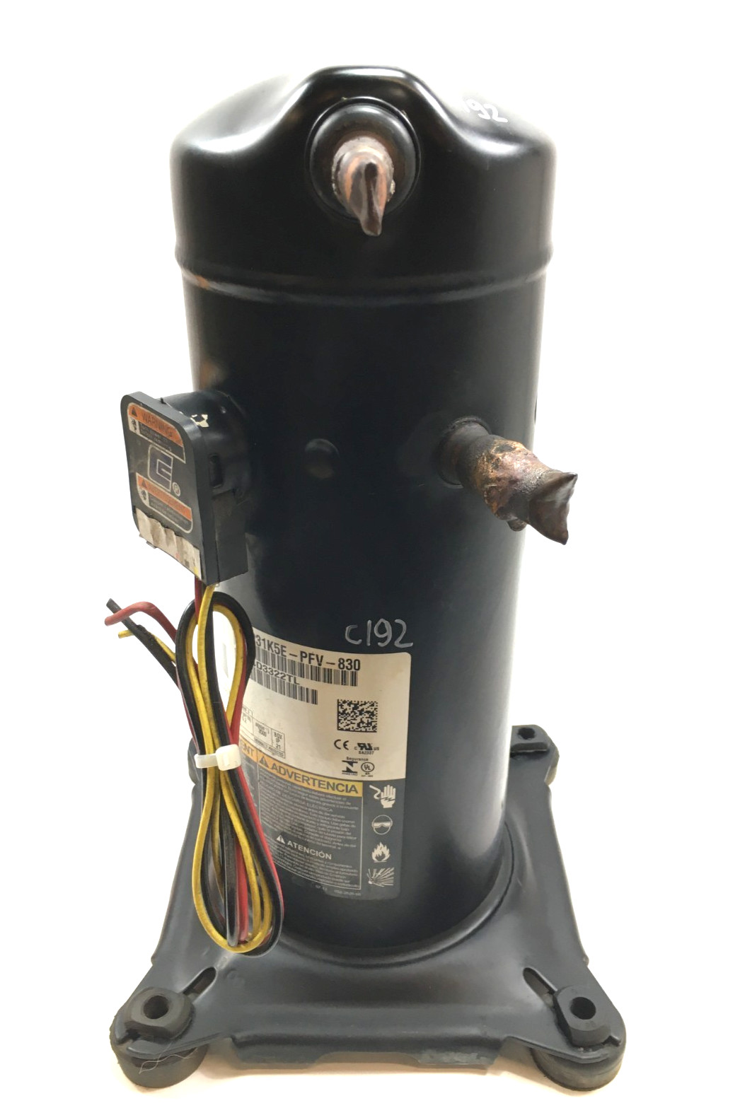 Copeland 2.5 Ton Scroll Compressor ZP31K5E-PFV-830 R410A 230V 1 PH used #C192