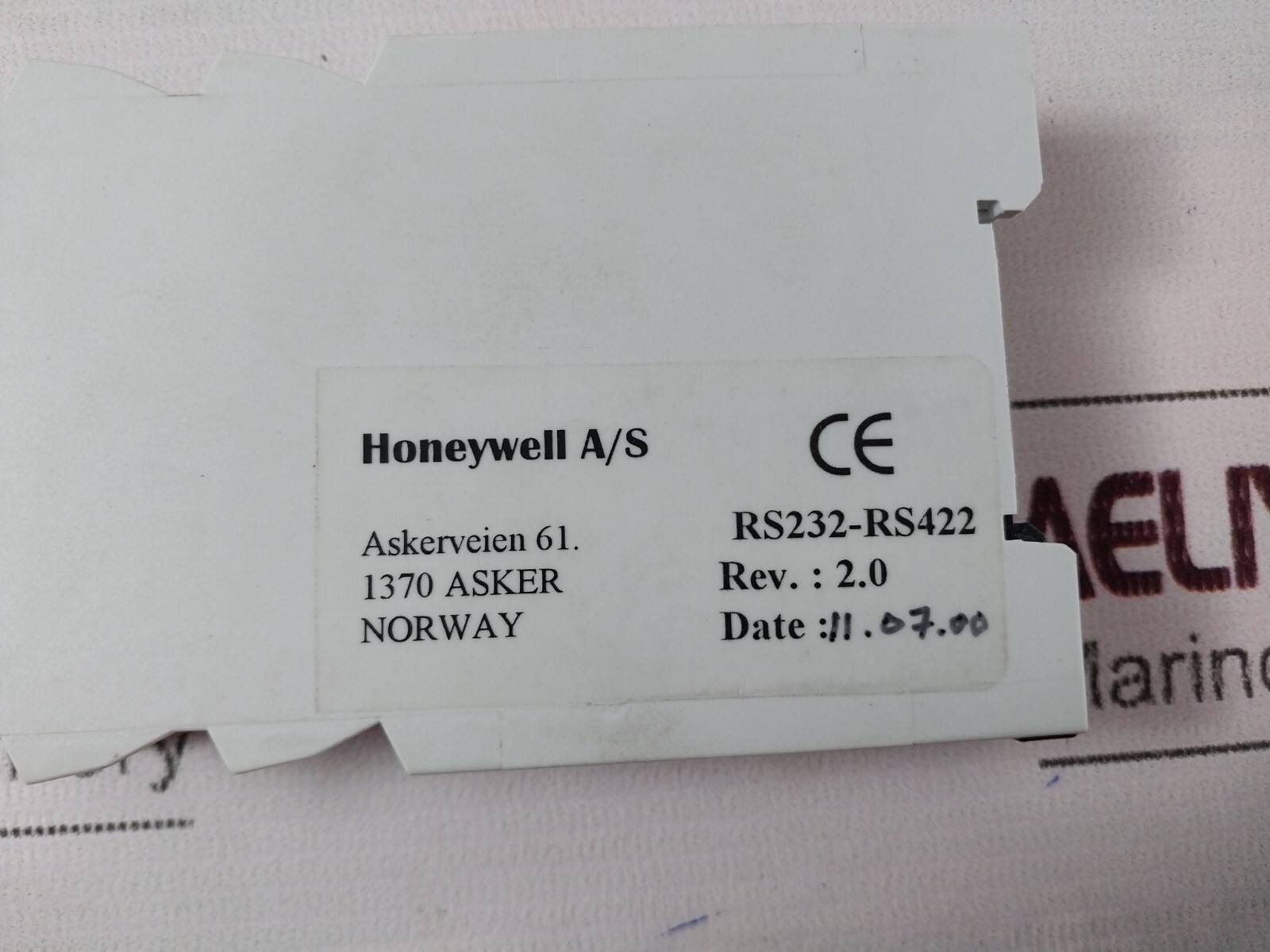 Honeywell RS232-RS422 ISOI Optisk Isolator DC 12-30V 20 MA