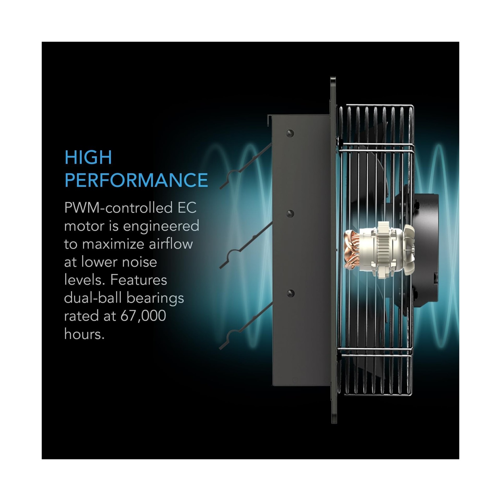 AC Infinity AIRLIFT T14, Shutter Exhaust Fan 14″ with WiFi Temperature Humidi…