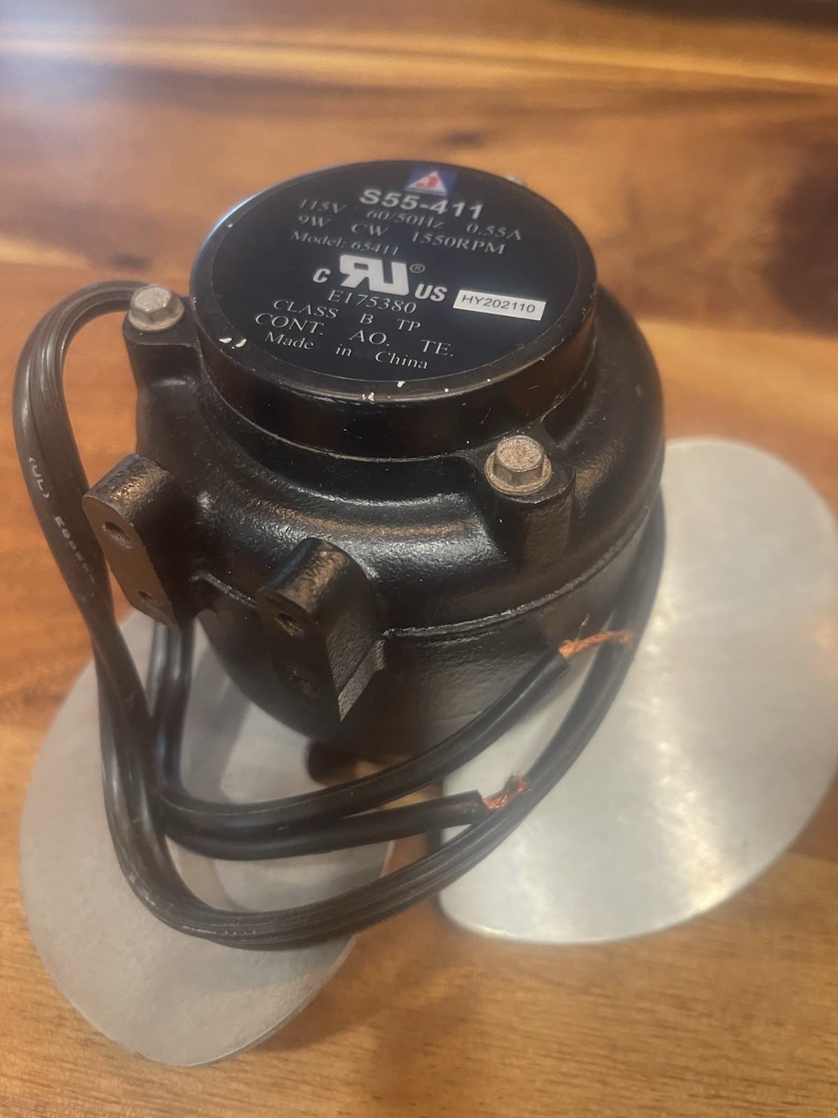 Used Johnstone S55-411 9Watt Cast Iron Unit Bearing Motor 115 Volts CW 1550 RPM