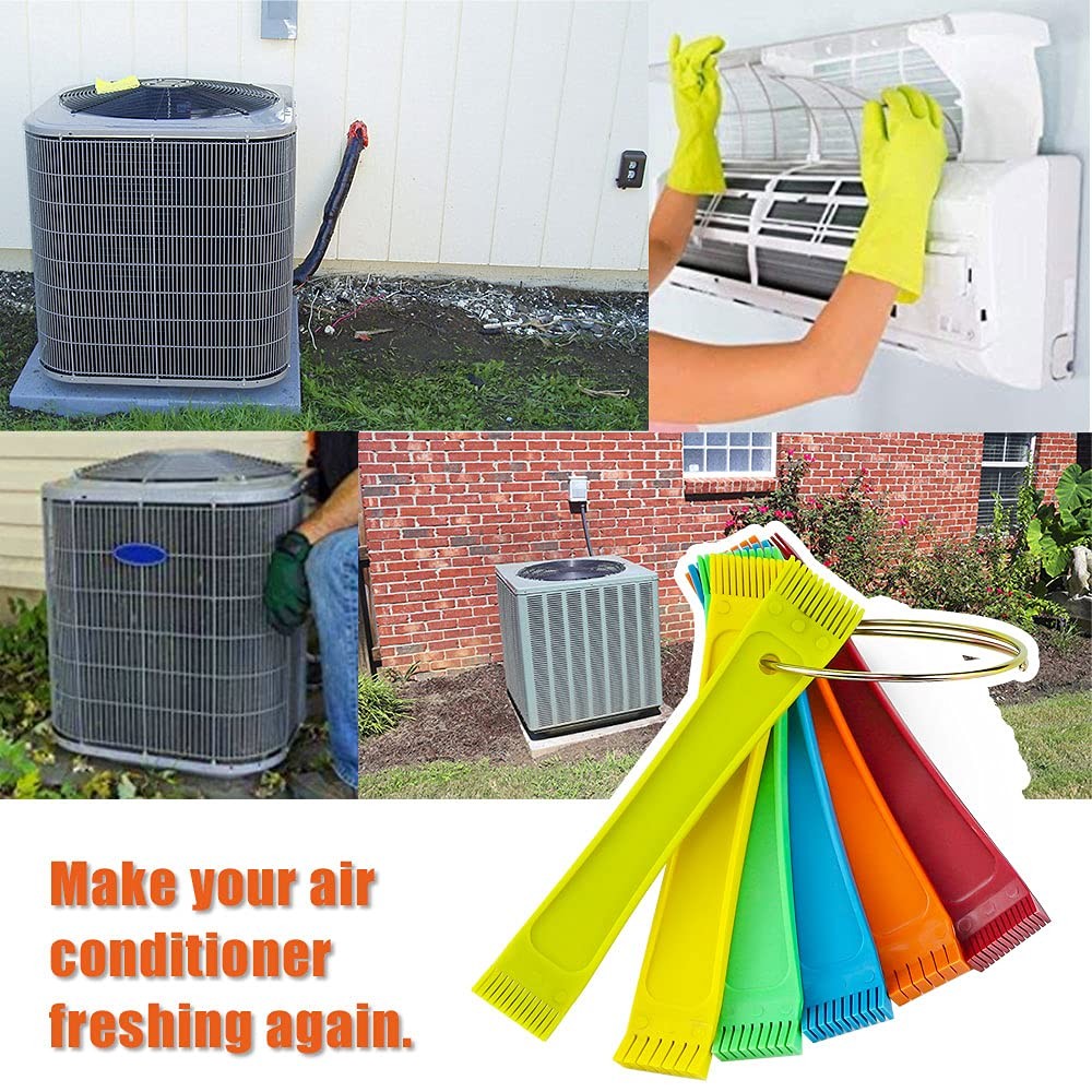 Six of the Most Popular Fin Combs (Red;orange;yellow;lime;green;blue;)