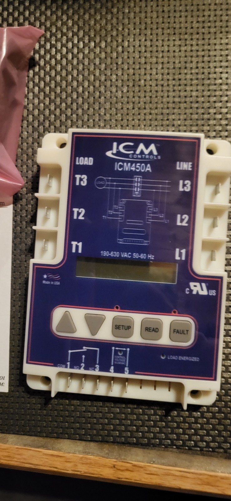 ICM Controls ICM450A 3-Phase Line Voltage Monitor Motor Protection