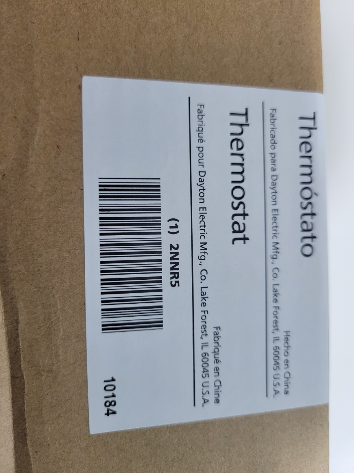 Dayton 2Nnr5 Line Volt Mechanical Tstat, Close On Rise, 30 Degrees To 90