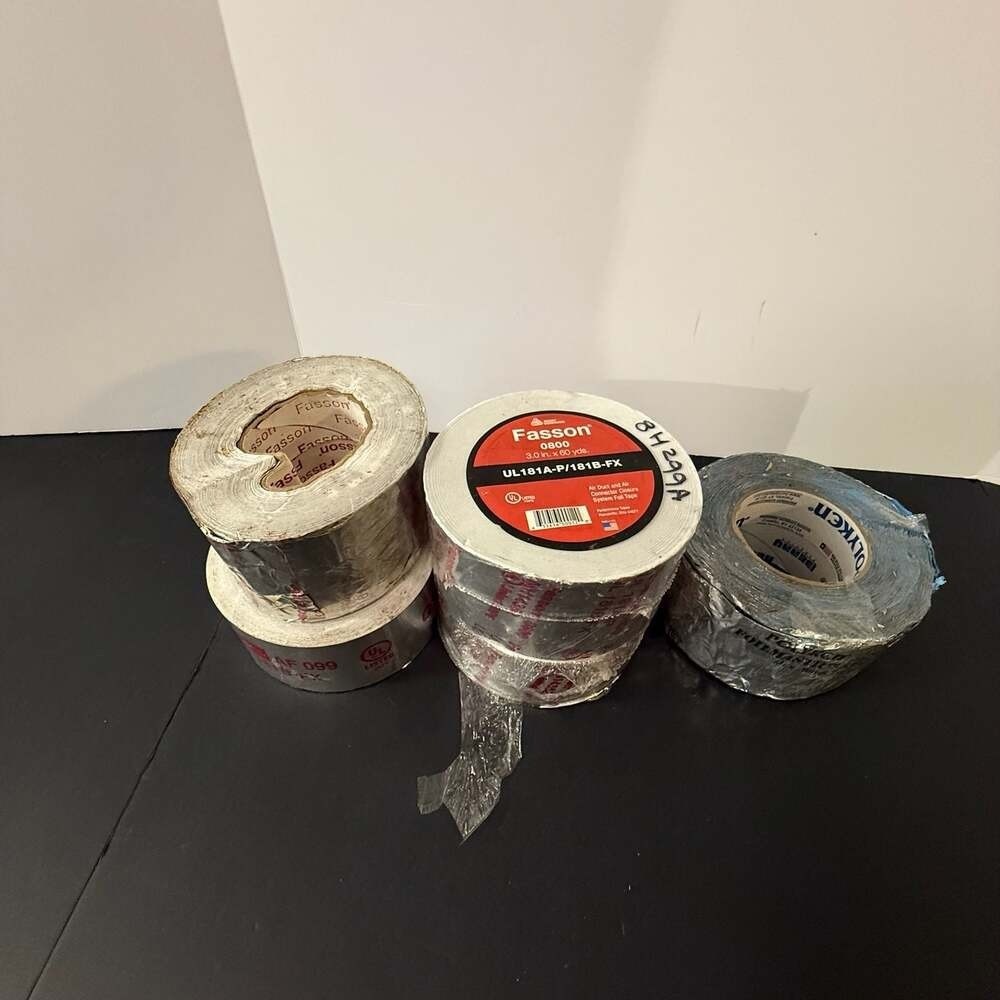 Lot of 5 HVAC Aluminum Foil & Mastic Sealant Tapes