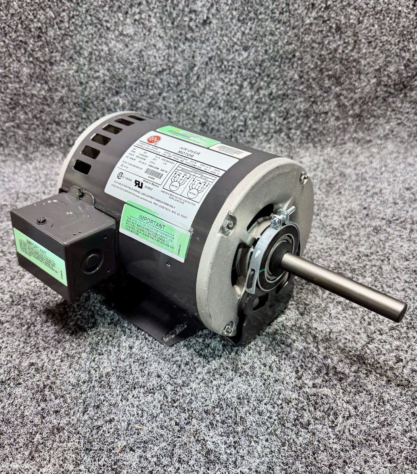 LIEBERT KIT-095E Condenser Fan Motor 208-230/460V AC, 3/4 hp, 1 Phase