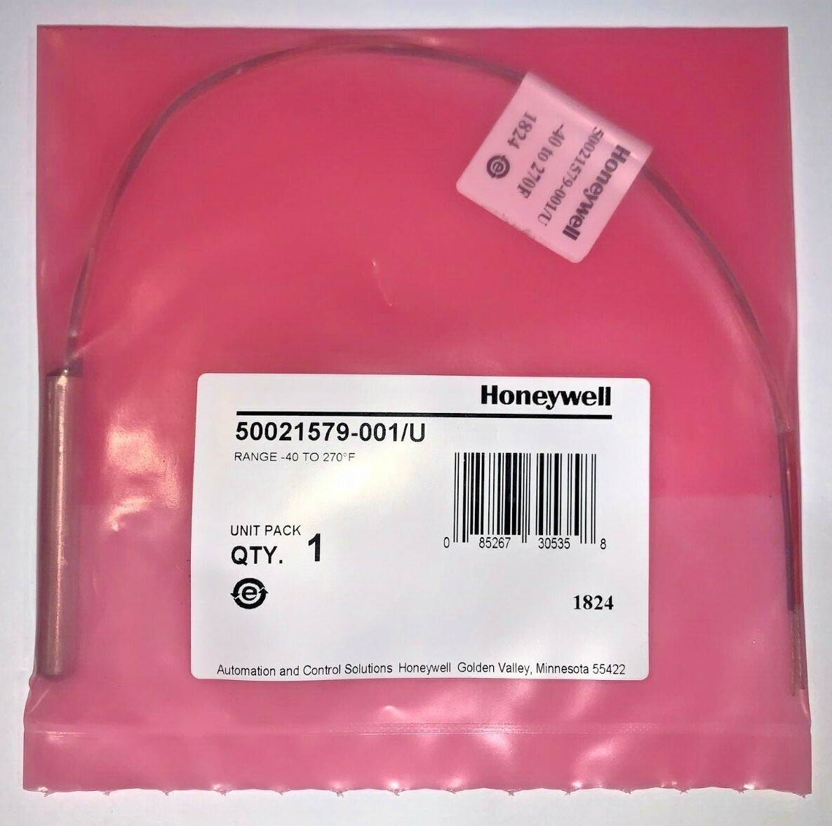 Honeywell 50021579-001 Range: -40 to 270F Temperature Sensor