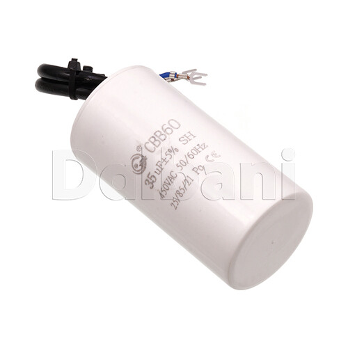 CBB60 450VAC 35uf Motor Run Cylinder Capacitor 5cm Diameter 10cm Height