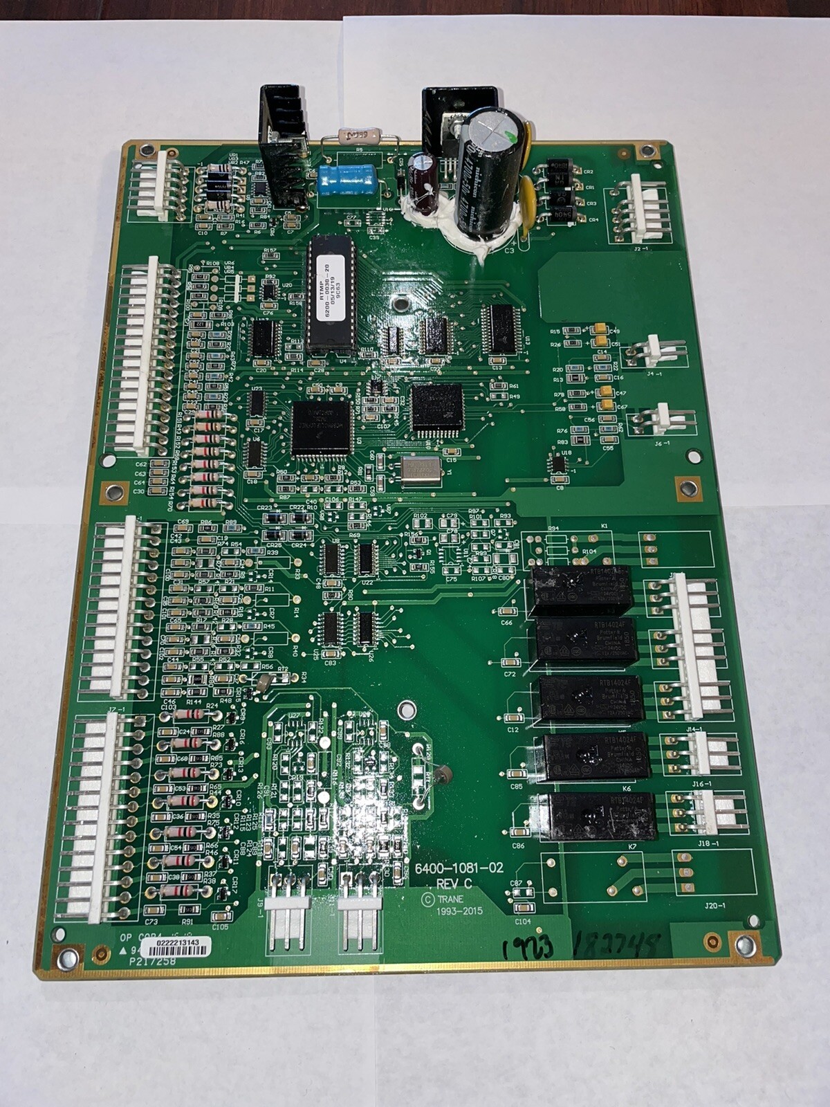 American Standard Trane 6400-1081-02 Chiller Control Board Rev-C