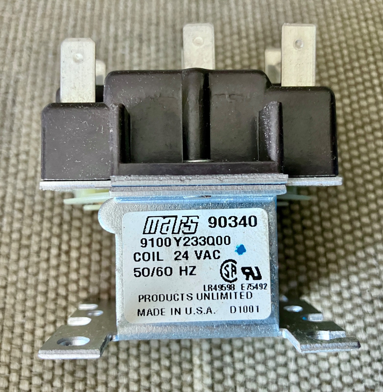 MARS 90340 Switching Relay Contacts Power coil 24 vac R4222D1014