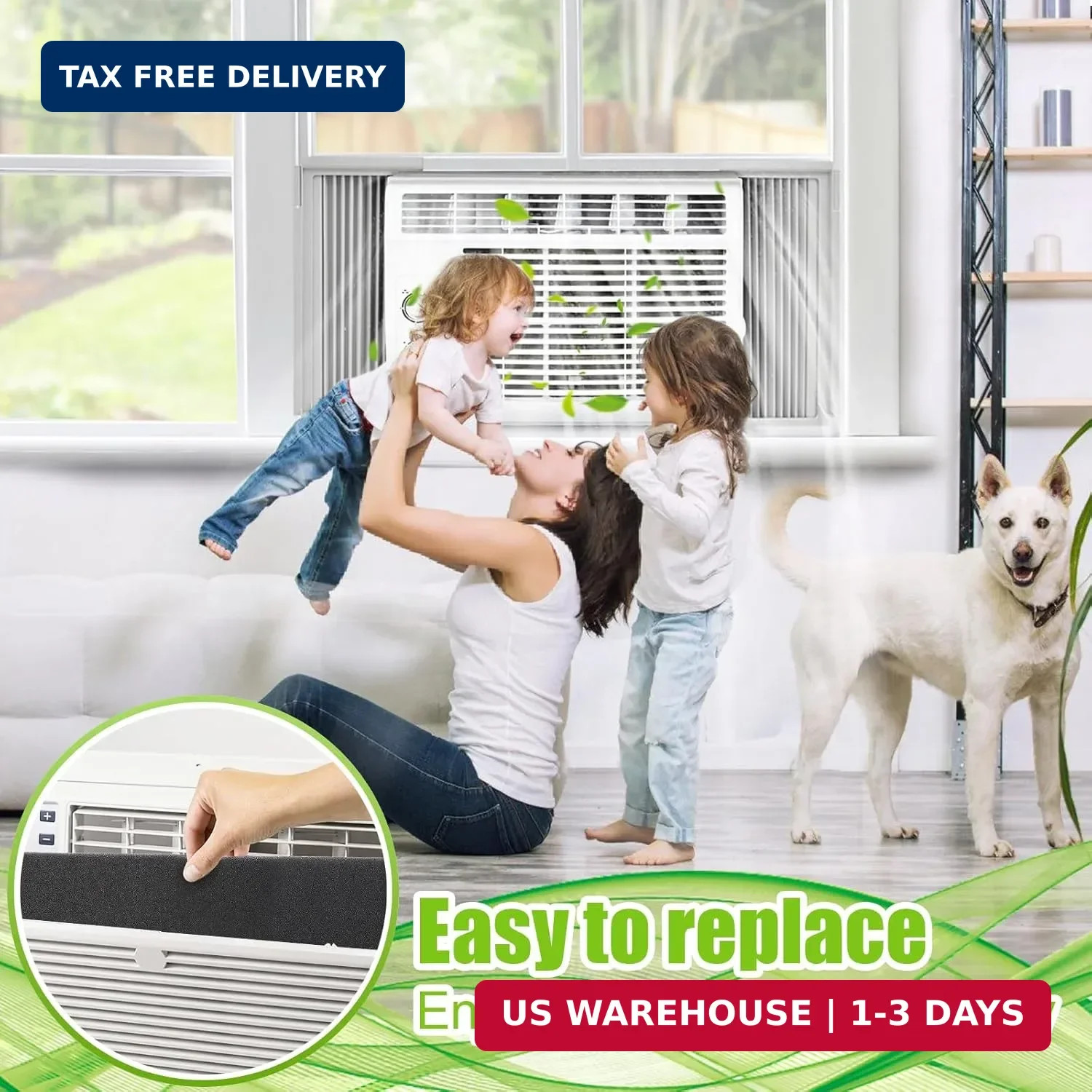 15.7″ x 27.6″ Extra Large Cuttable Air Conditioner Filters – Cut to Fit Carbon P