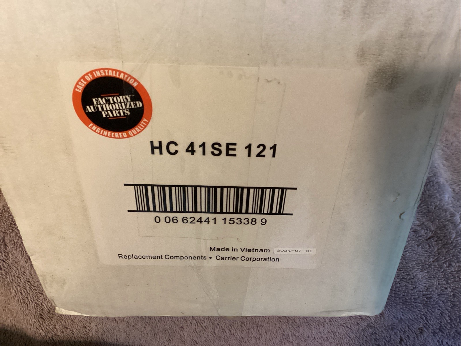 HC 41SE 121….Carrier Fan Motor…NEW