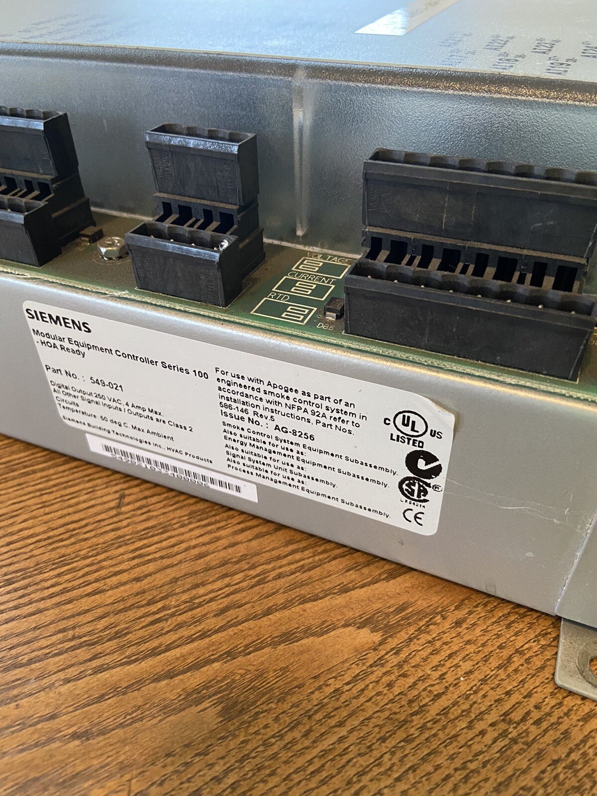 SIEMENS 549-021 MODULUR CONTROLLER APOGEE AUTOMATION