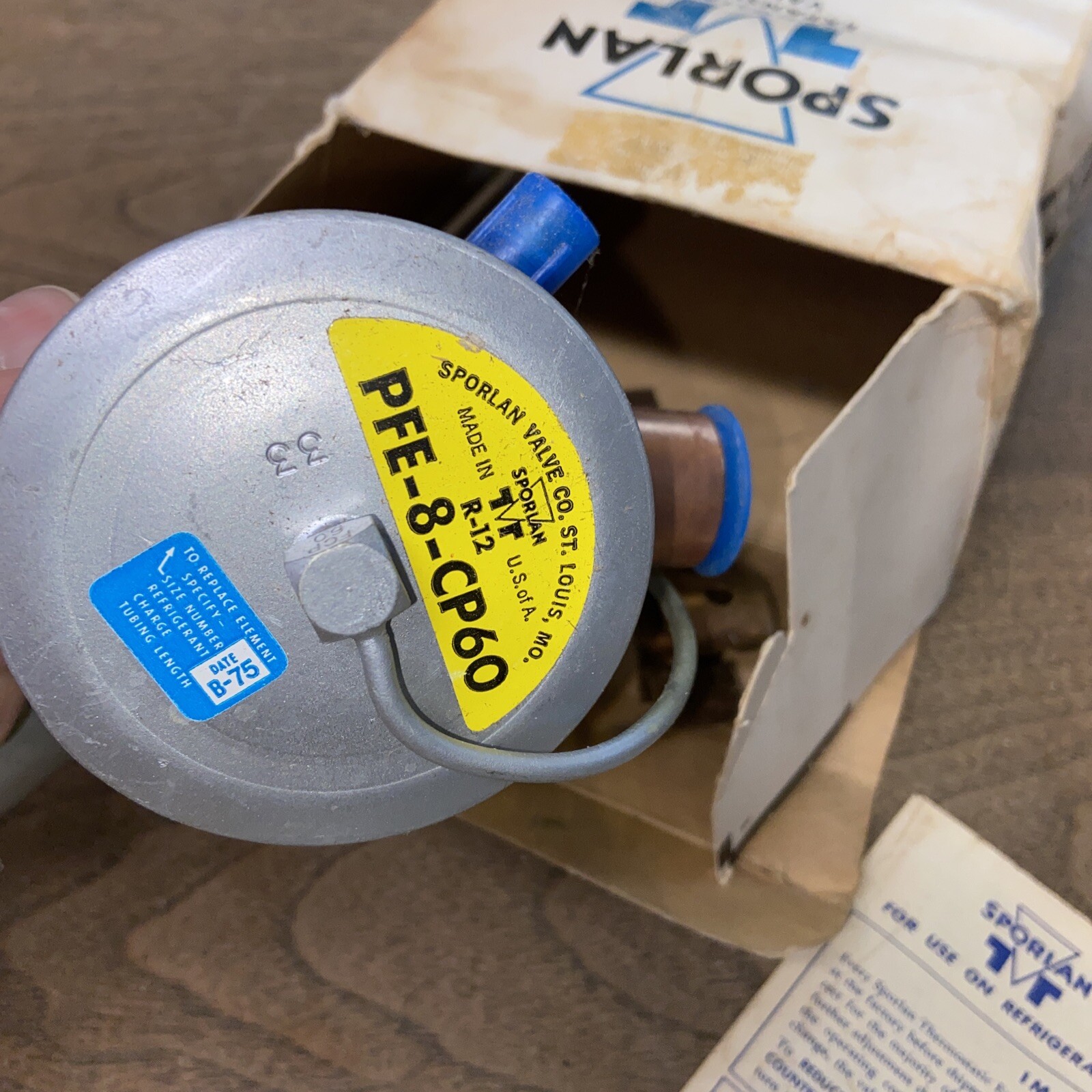 SPORLAN PFE -8-CP60 Thermostatic Expansion Valve NOS NIB A/C REFRIG 5/8 & 7/8