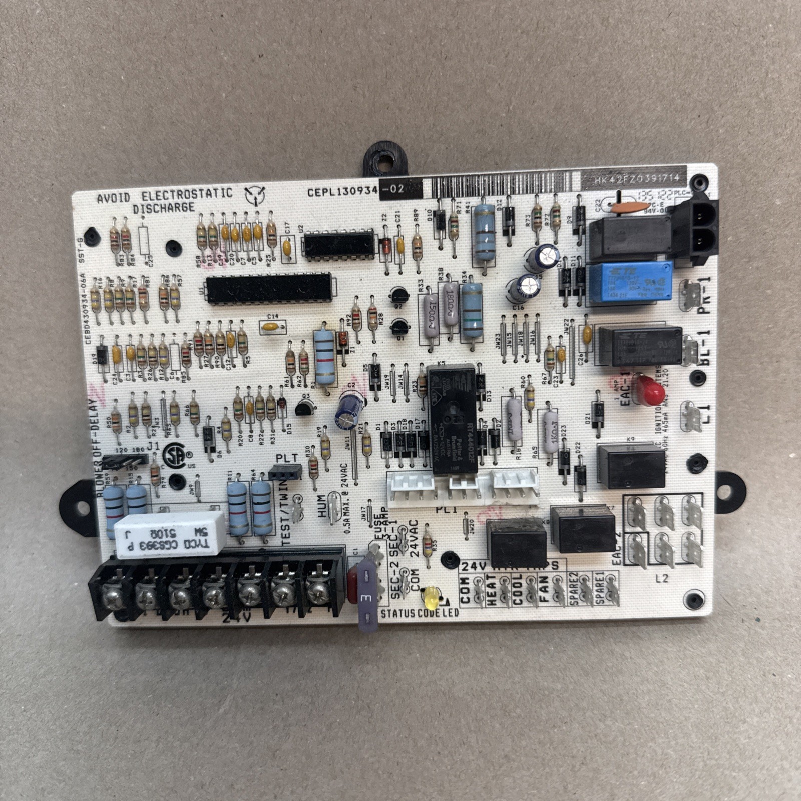 TESTED Carrier Bryant HK42FZ039 Furnace Control Board CEPL130934-02 (B2)