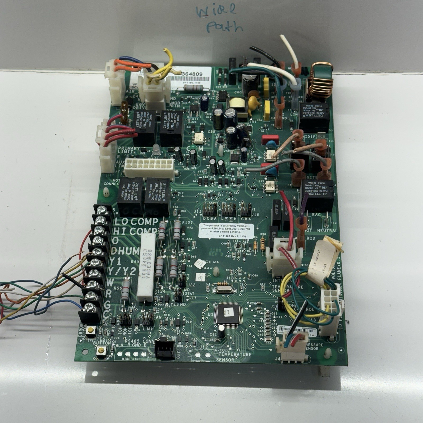 York Luxaire VARIDIGM 364809 Control Circuit Board SCD-1096 VF4-1180 used #P667