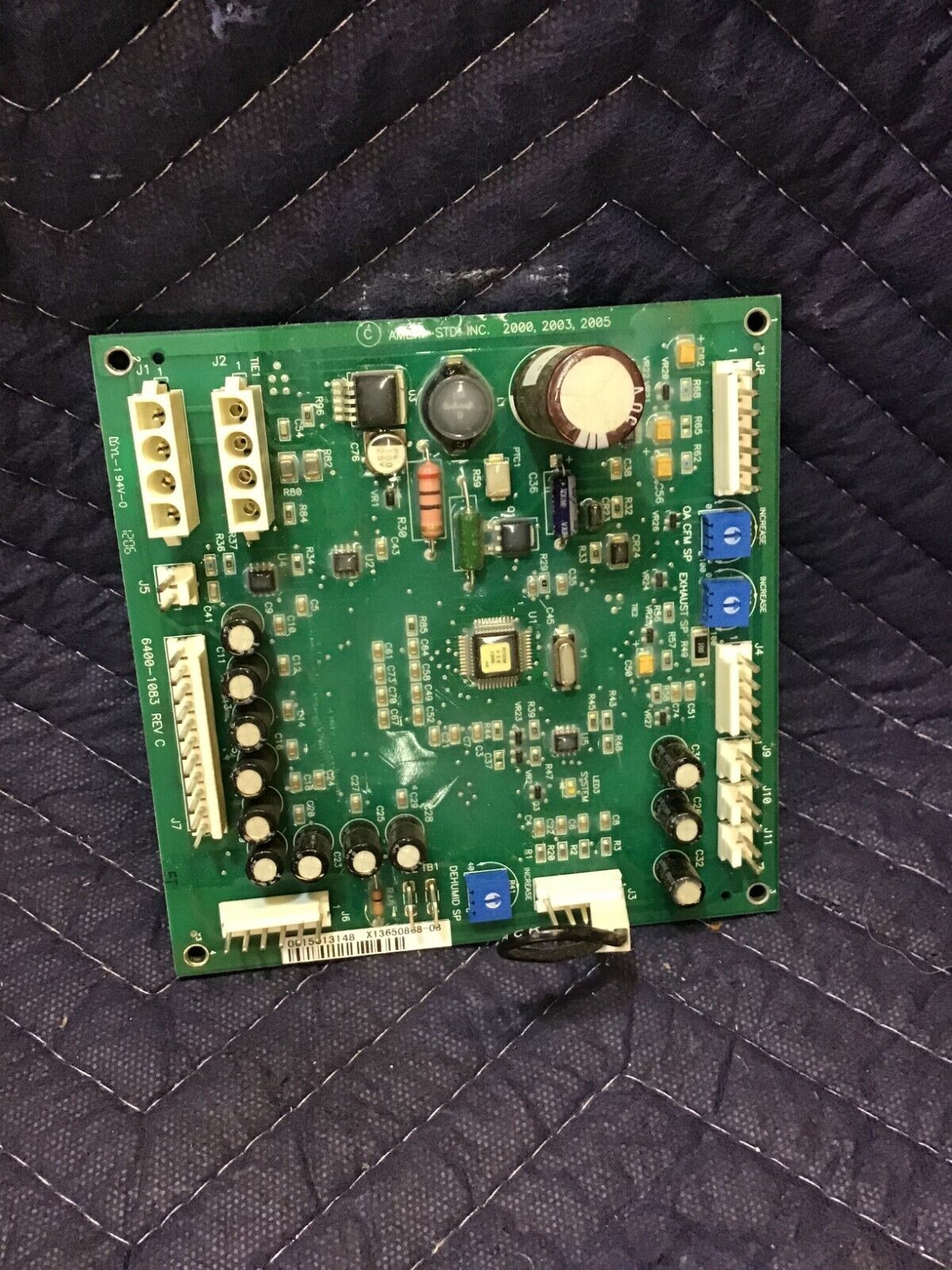 Trane American Standard 6400-1083 Furnace Control Printed Circuit Board REV-C