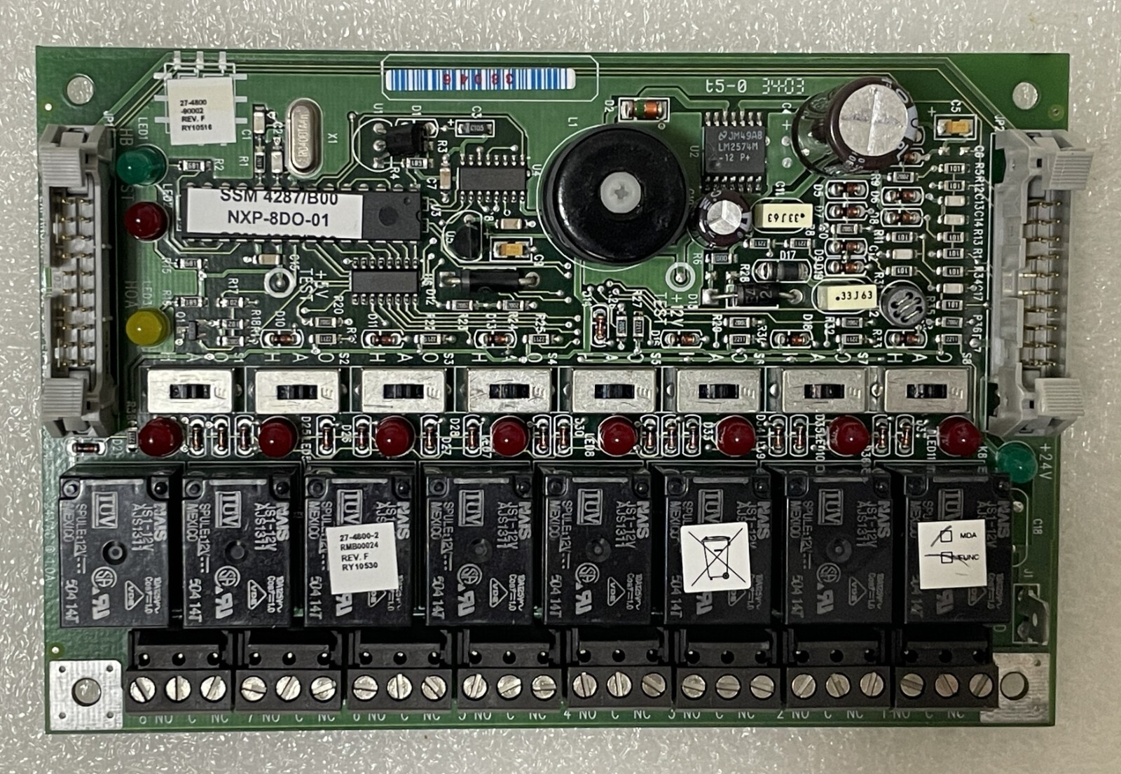 JOHNSON CONTROLS NXP-8DO-01 FSC OUTPUT MODULE BOARD NXP8DO01 ELECTRONIC SYSTEMS