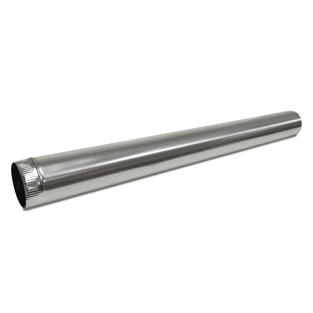Round Metal Duct Pipe 8 in x 5 ft. Heating Cooling HVAC Crimped Galvanized Steel