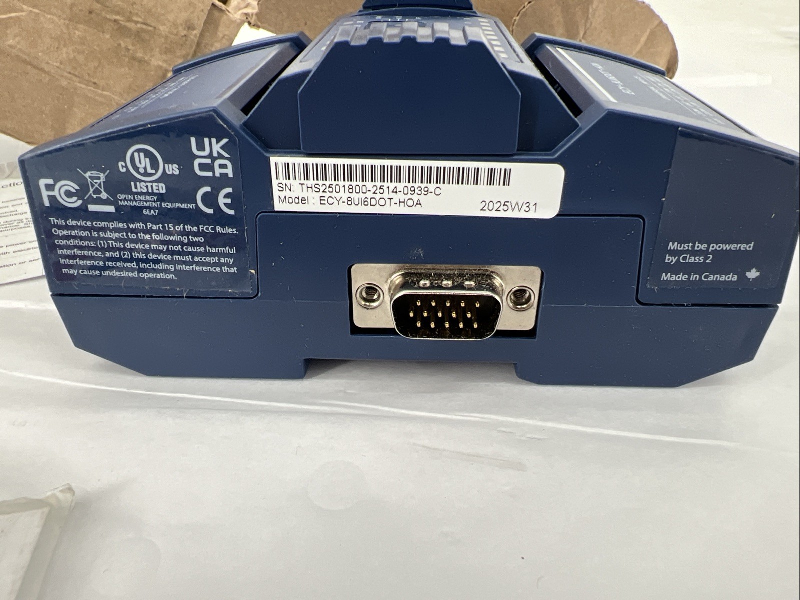 Distech Controls ECY-8UI6DOT-HOA Eclypse I/O Module, 8 Inputs & 6 Digital Output