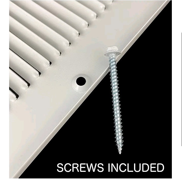 Return Air Grille 30″ x 8″ White Steel Vent Cover for Wall and Ceiling