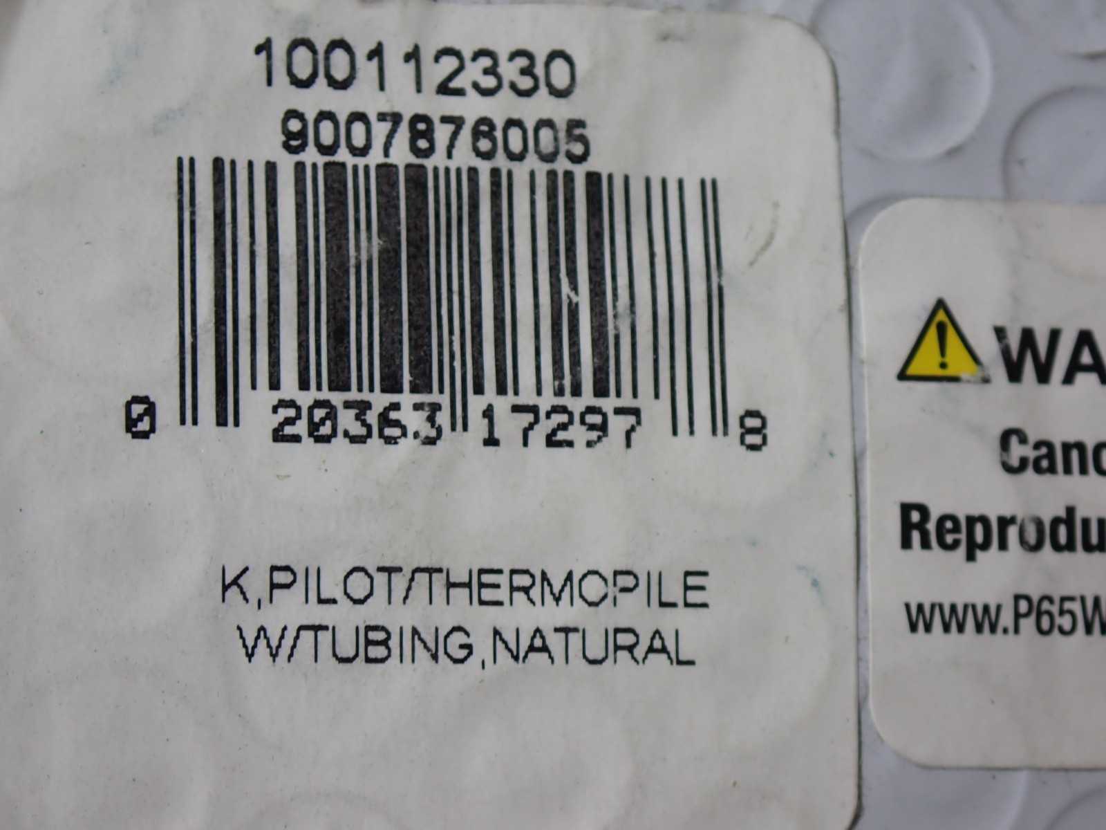 CS8840B1117 RELIANCE NAT GAS BURNER GENUINE OEM NEW