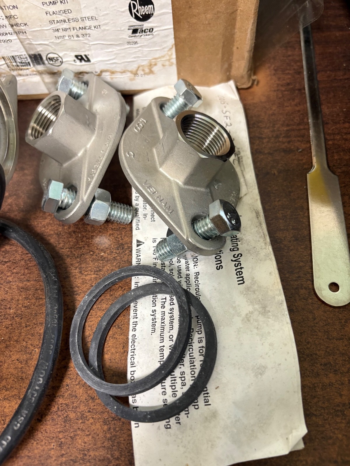 NEW TACO 0015-SF2-2IFC RECIRCULATION PUMP KIT . S1