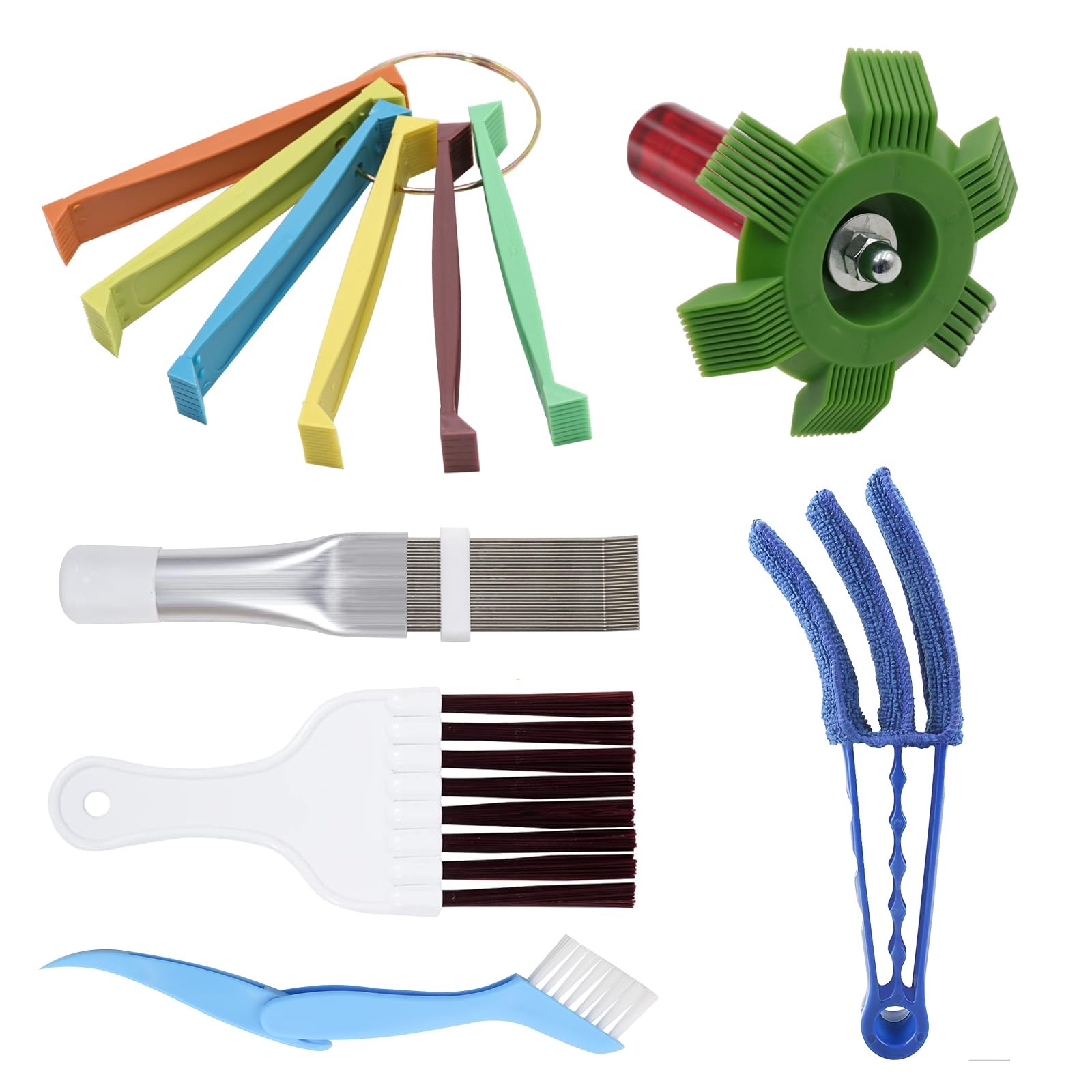 SUREPHON 6 Pcs Air Conditioner Fin Comb Set, 3 Different AC Blue