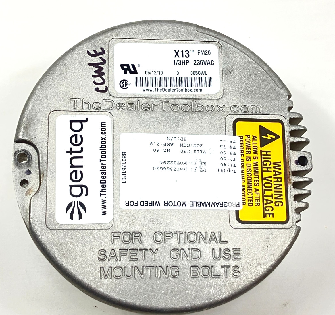 Genteq X13 FM20 Programmed Module ONLY D672366G30 MOT12294 CCWLE used #J308