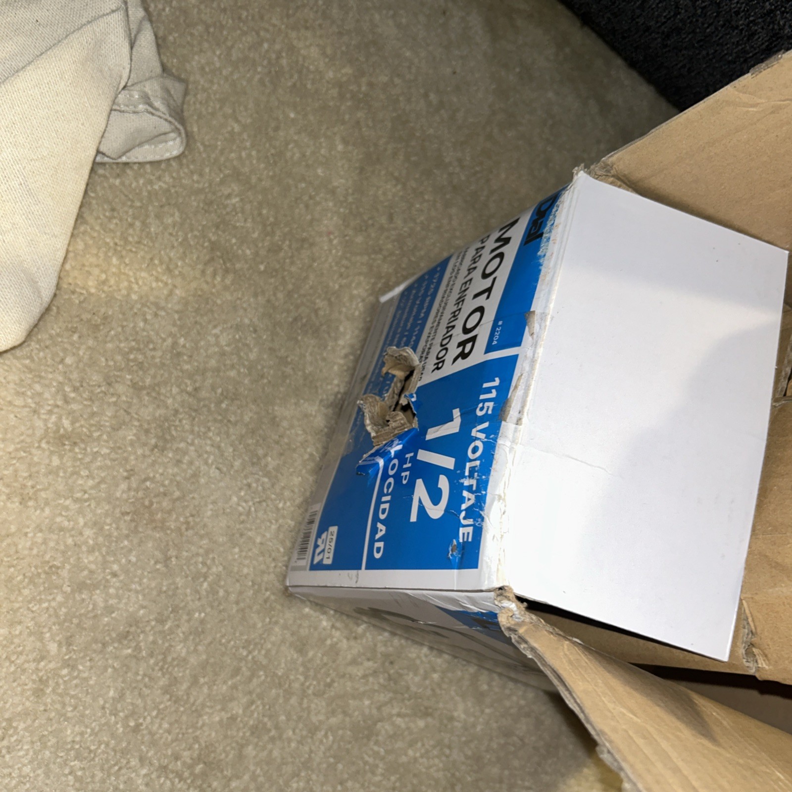 2-Speed 1/2 HP Evaporative Cooler Motor Open Box Ships In Box