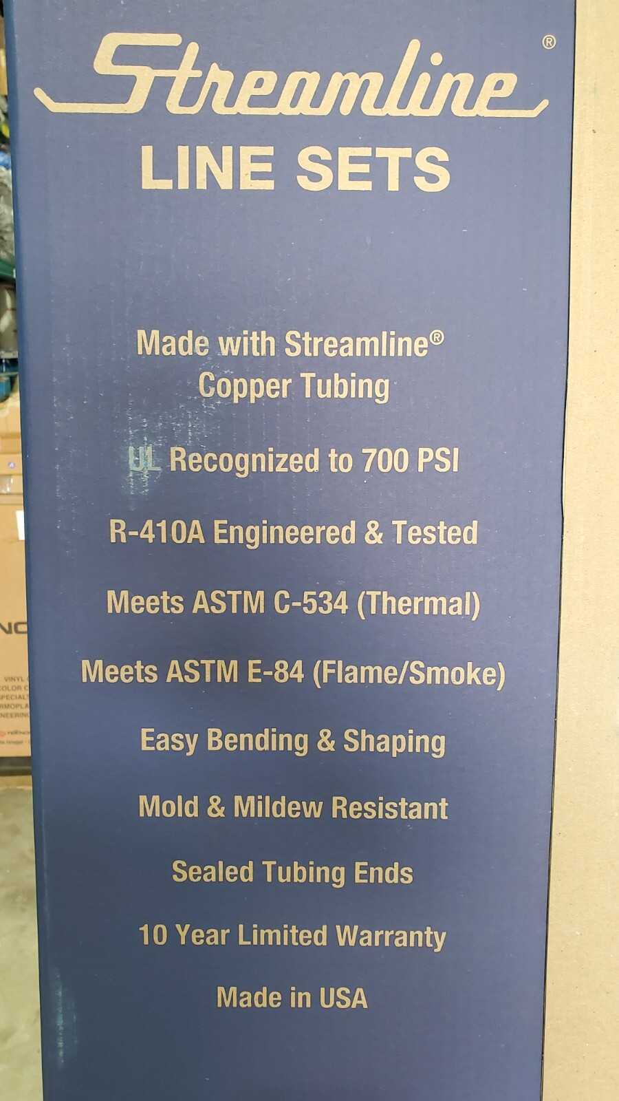 Mueller Streamline 1/2s x 1/2l x 100 ft Refrigeration AC Line Set 00821000C
