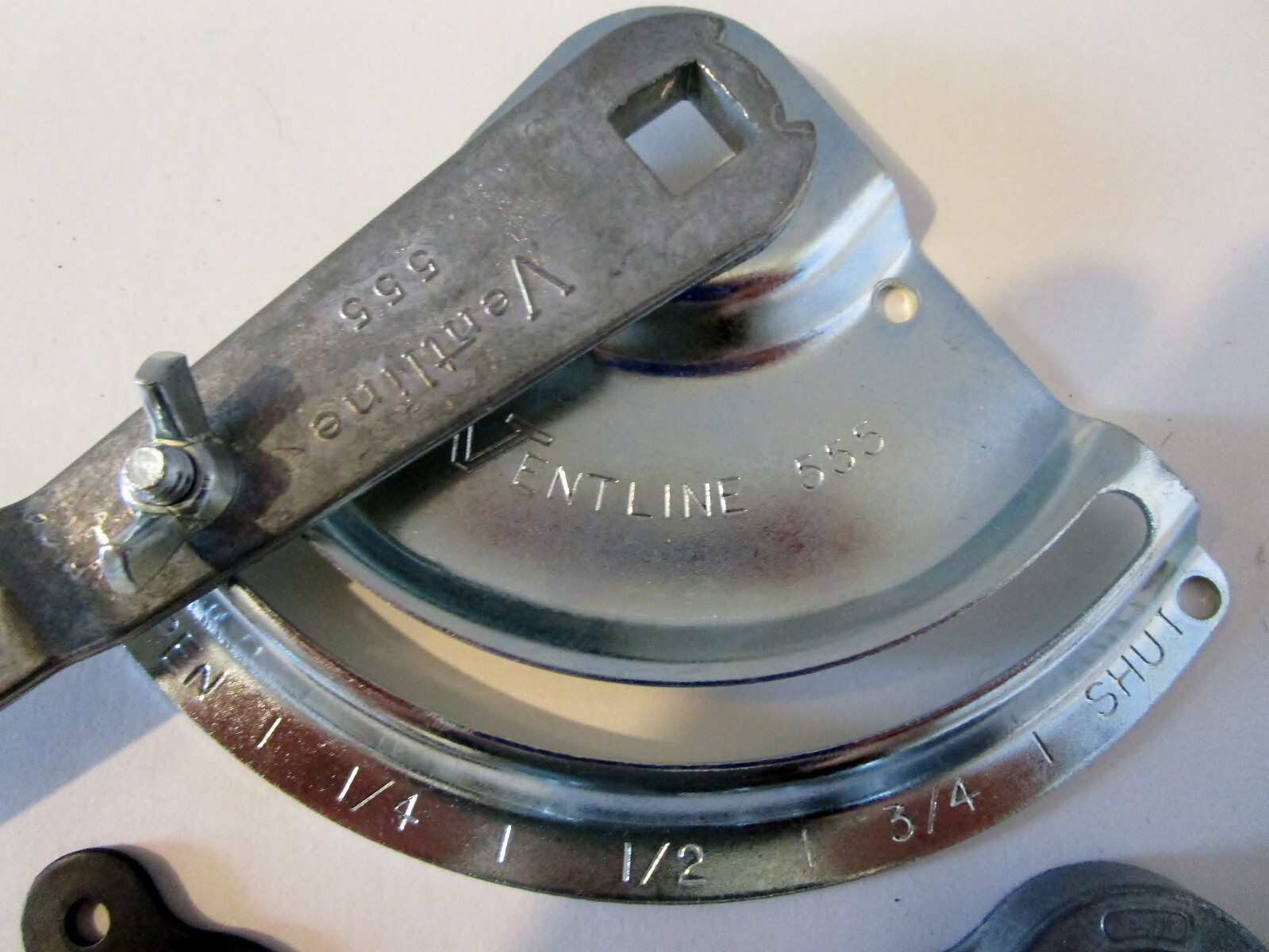 Ventline 555 1/2″ Steel Damper Quadrant Kit w/Handle, Bearings & Gasket, HVAC