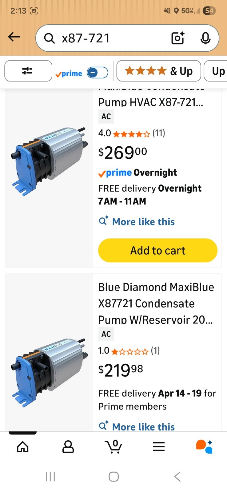 Blue Diamond MaxiBlue Condensate Pump HVAC X87-721 208/230v