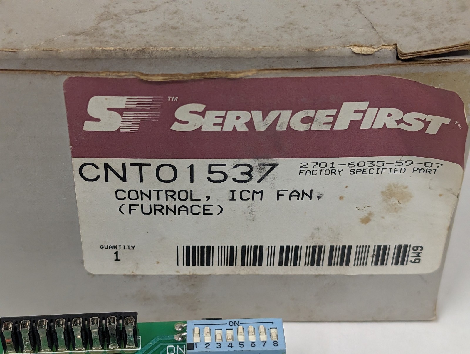 American Standard CNT01537 Furnace ICM Fan Control Board OEM NOS