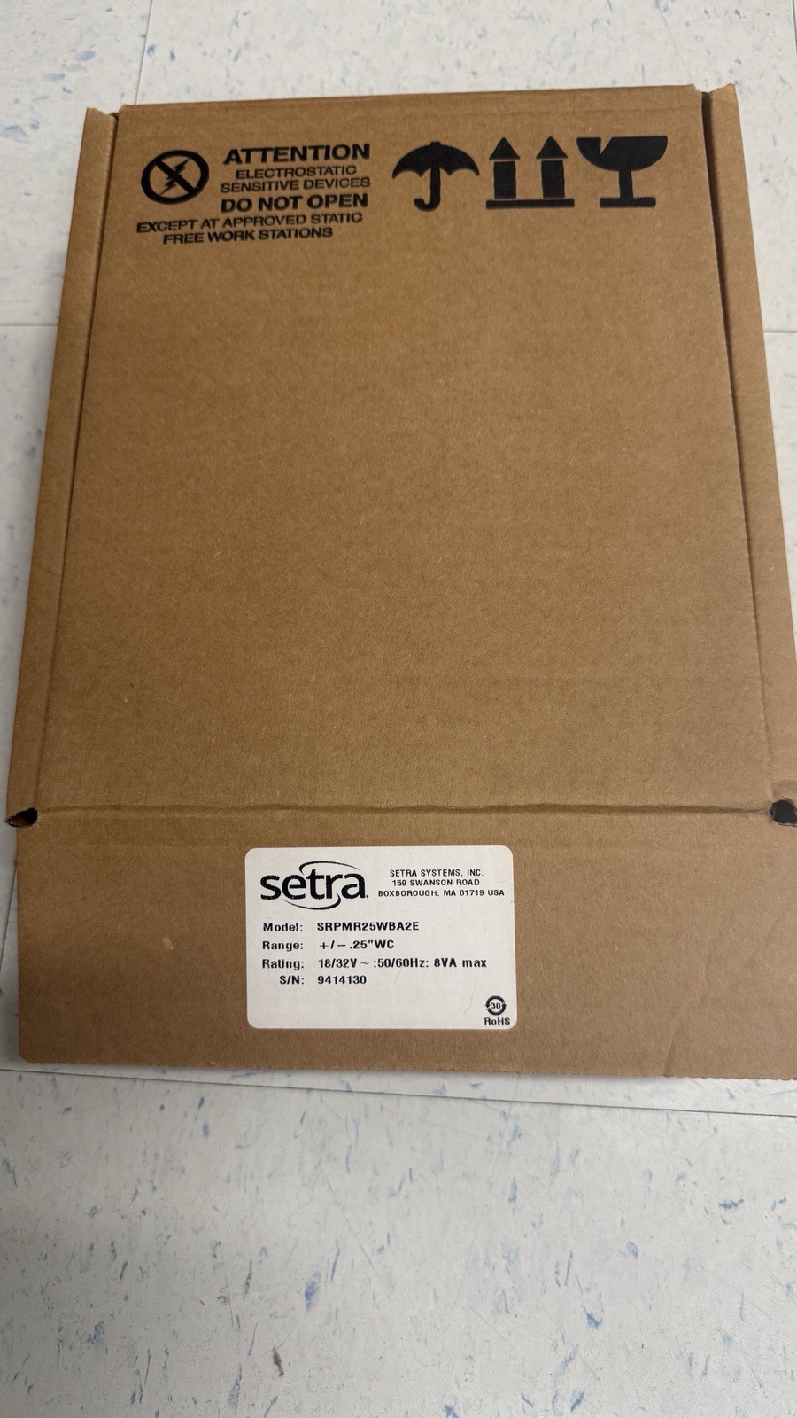Setra SRPM-R25WB-A2-E Room Pressure Monitor W/ BACnet Communication