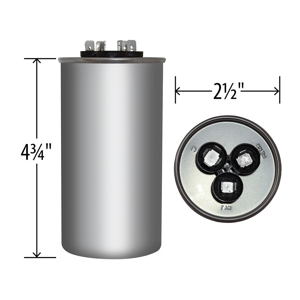 BMI 80+10 uF +/-6% 440-370 VAC/B Dual Capacitor 50/60Hz Replaces Raypak H000080