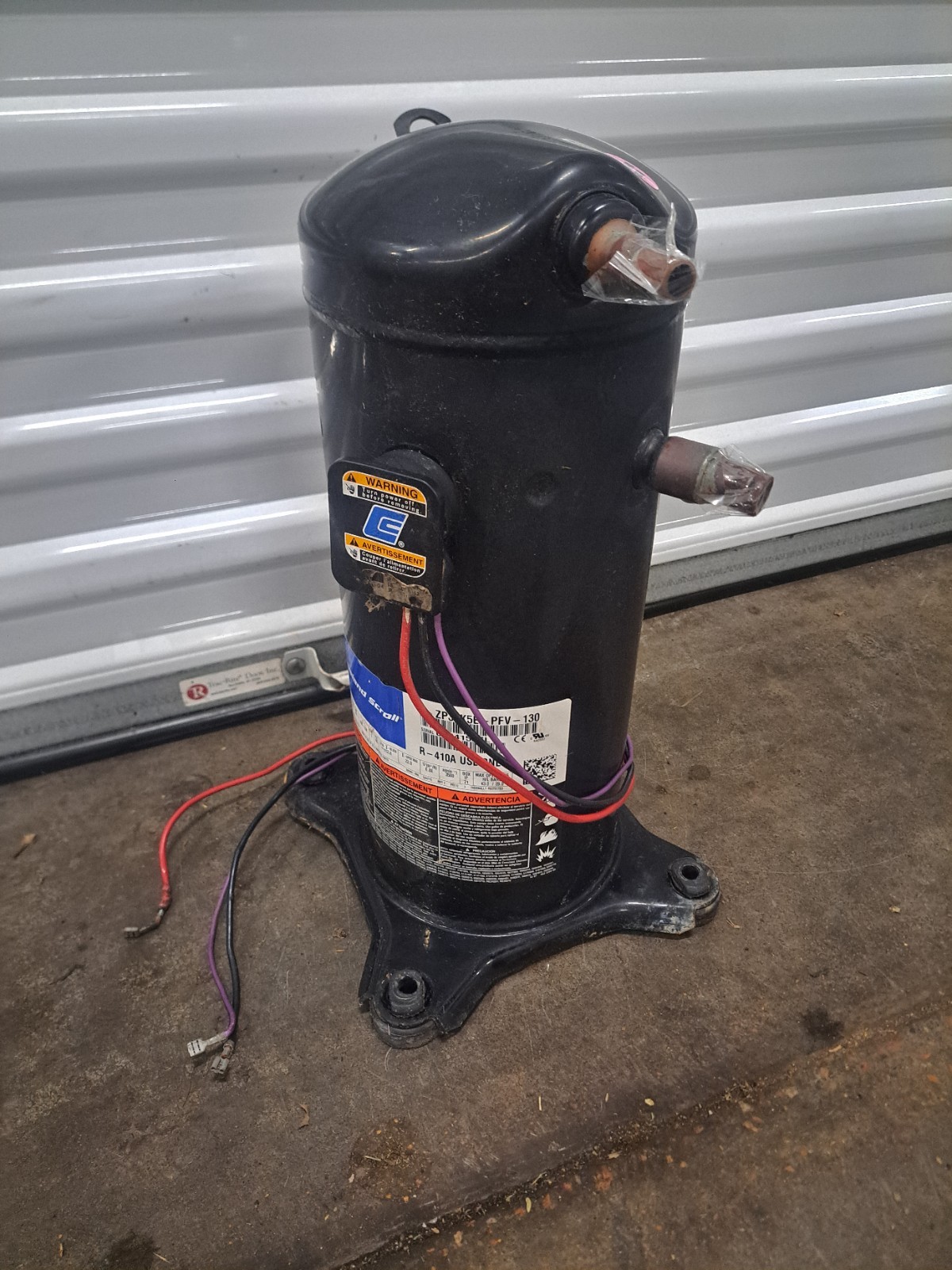 Copeland 3 ton Scroll Compressor ZP34K5E-PFV-130 for R-410A use only (S5T3)