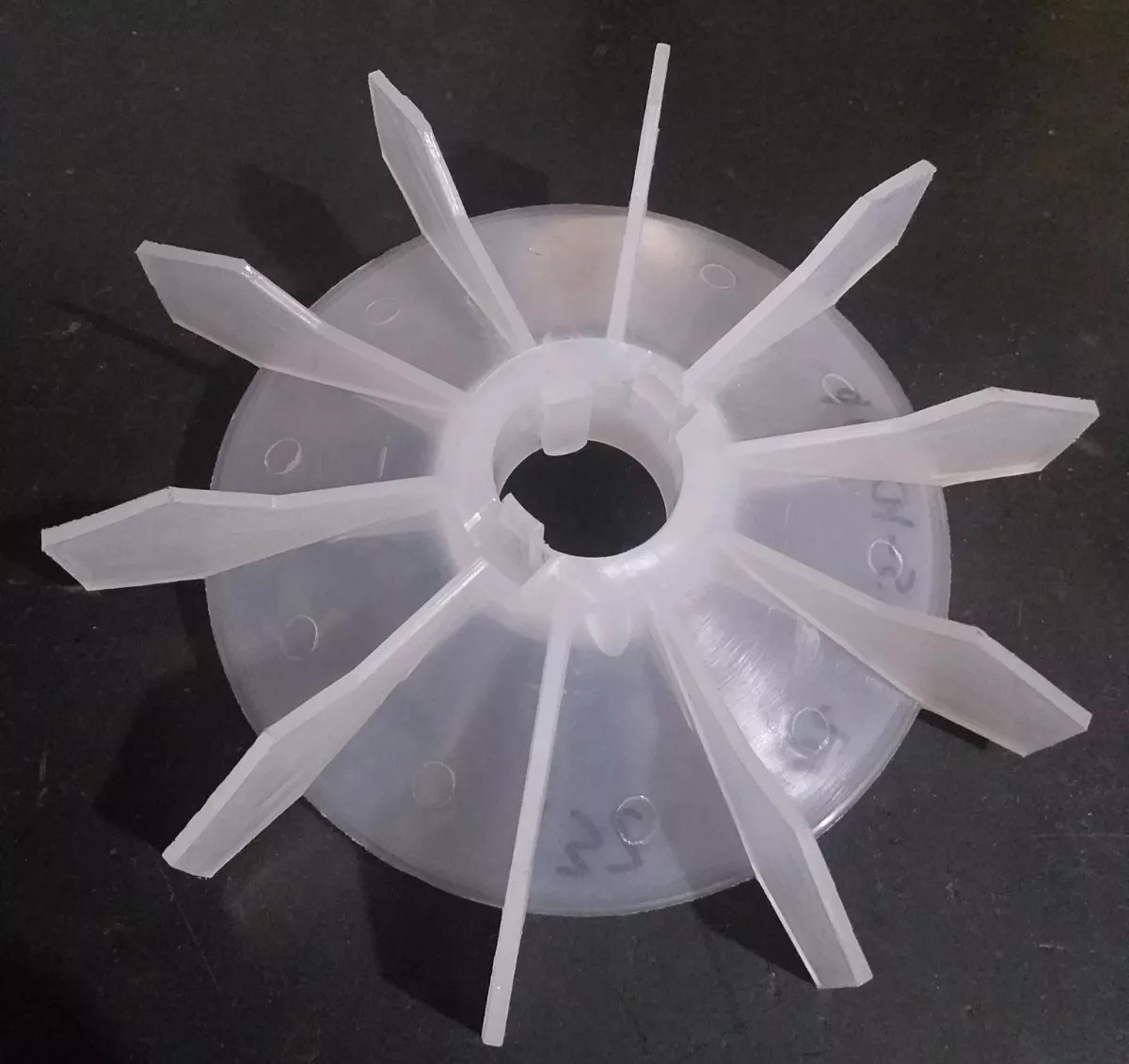 WEG motor Fan Ventilator SUBSTITUTE 10 blades OD 6.5″ x 1.125″ ID NOT ORIGINAL