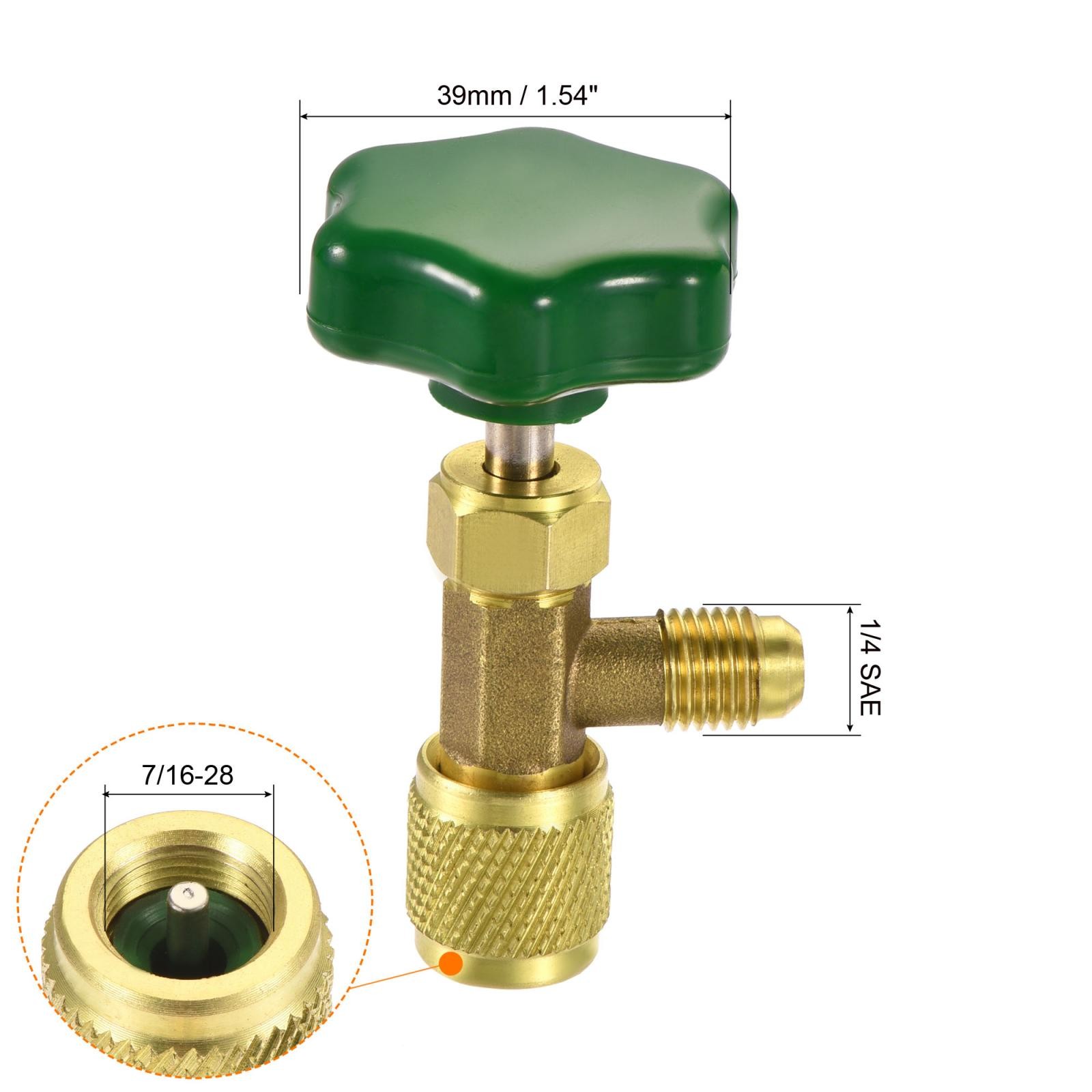 Self-sealing Can Tap Valve 1/4 SAE 7/16-28 Thread AC Bottle Opener