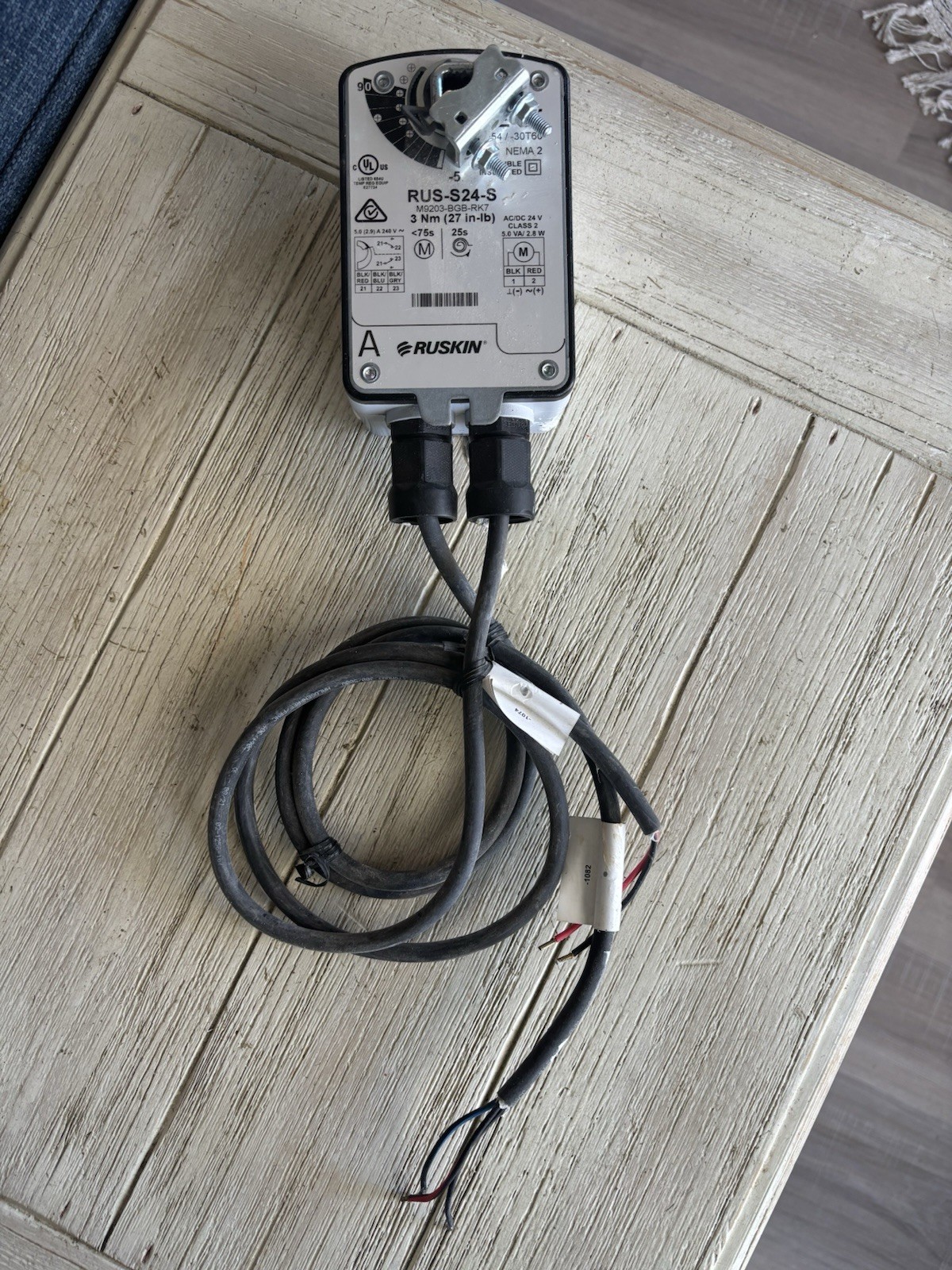 Ruskin 24 Volt Acuator RUS-S24-S