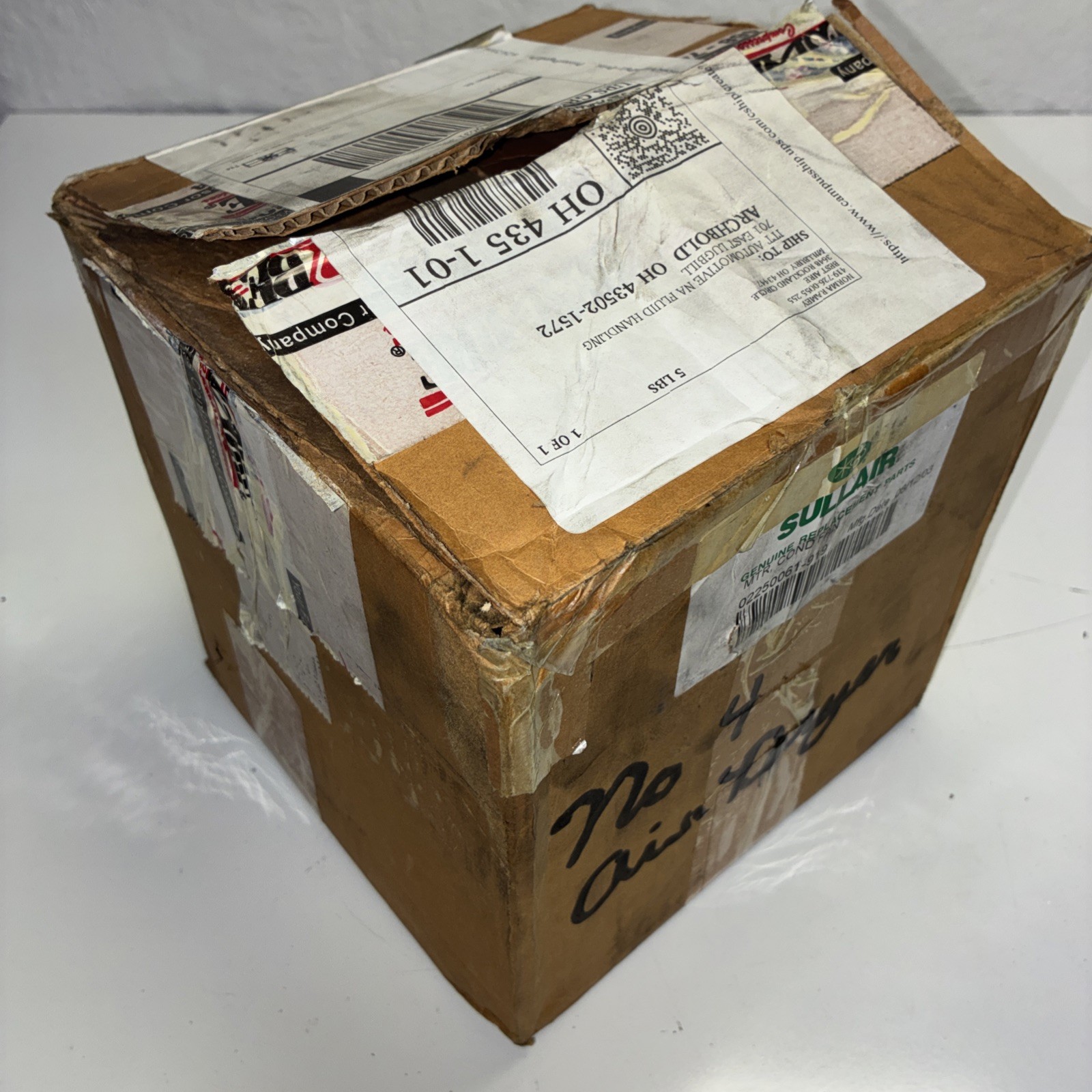Sullair 02250061-919 Motor Condenser Fan AO Smith F48B09A12 1/4HP 460V Open Box