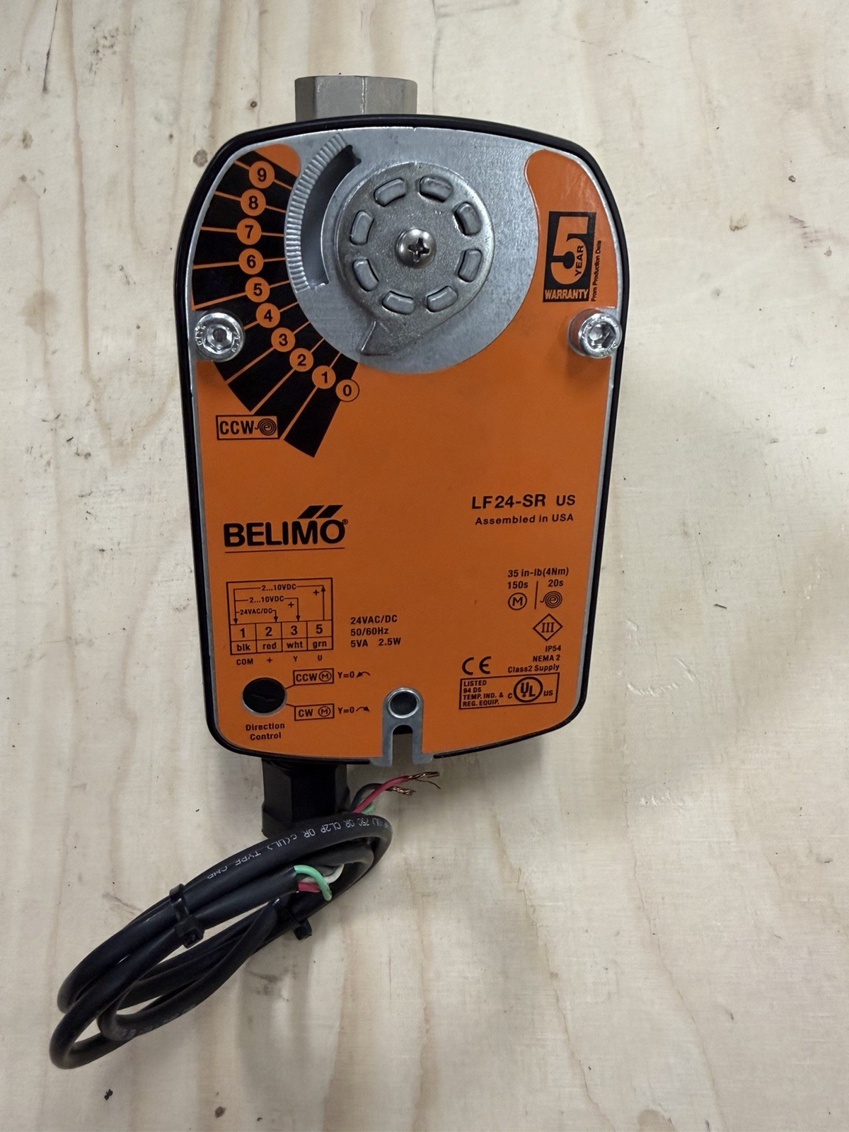 Belimo LF24-SR US B223 1” 24 VAC/DC HVAC Damper Actuator MPN LF24-SR US