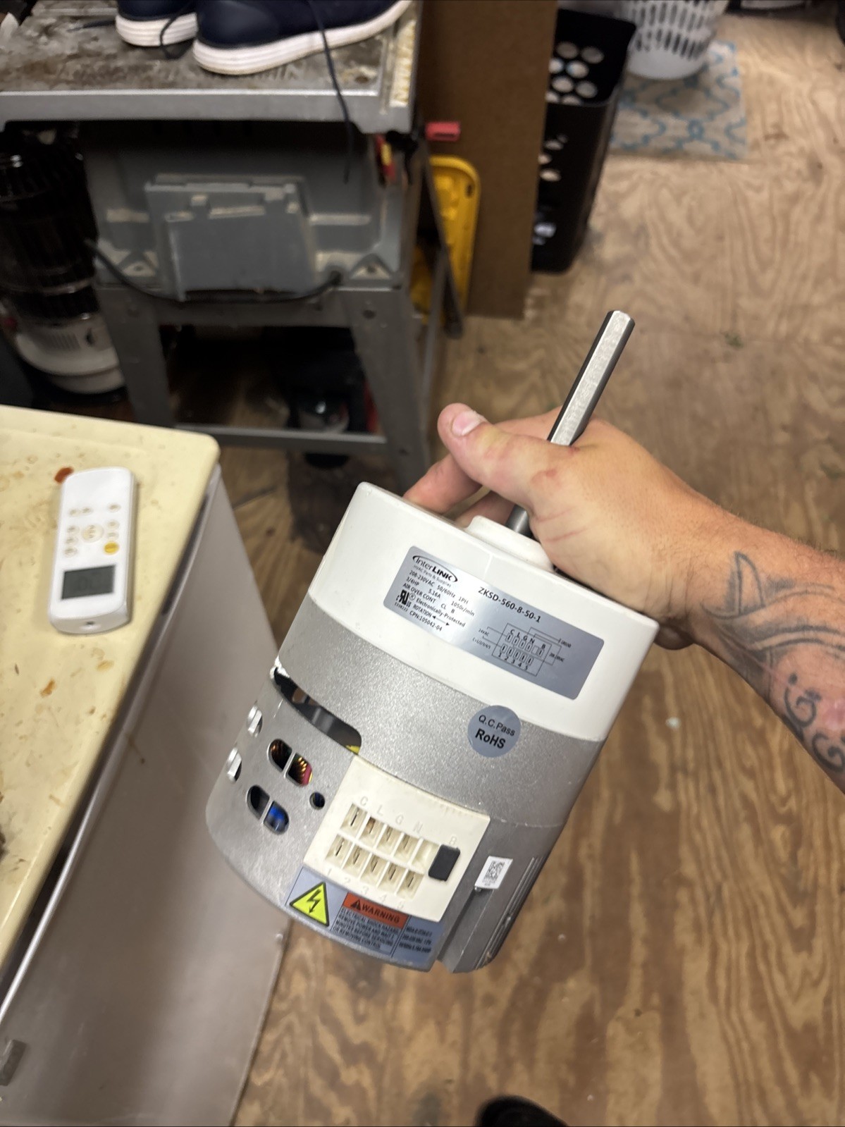 InterLink ZKSD-560-8-50-1 Blower Motor 3/4HP CPN 105042-04 (AB 1208) A4