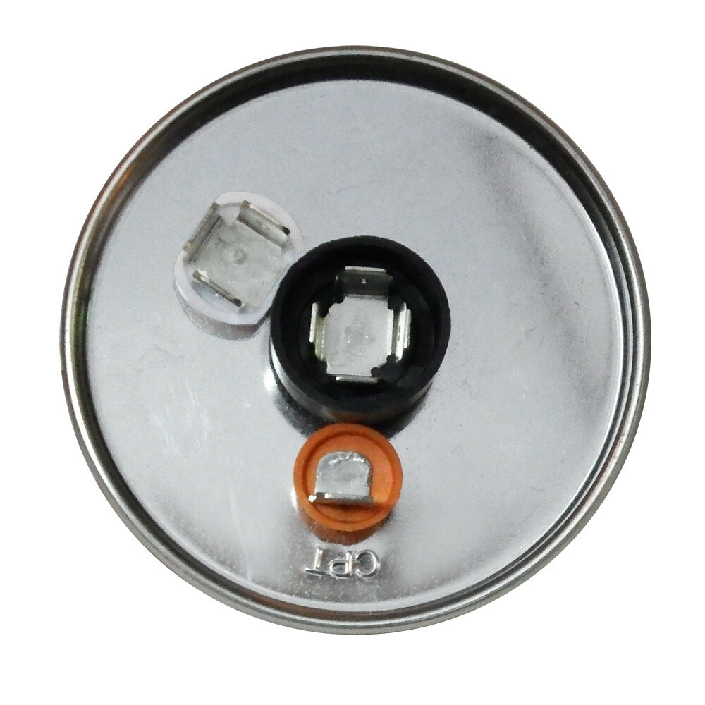 70 MFD x 370 / 440 VAC Round Run Capacitor AmRad USA2228 – Made in the USA